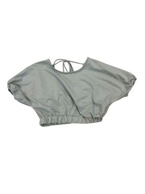 HYFVE Baby Blue  Cropped Tie-Back Top